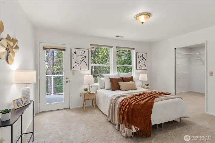 Primary Suite with access to wrap around balcony