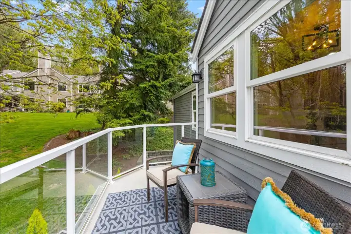 Take in the garden and natural beauty surrounding you