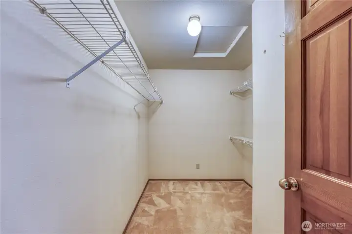 large walk-in closet