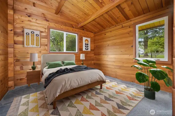 Bedroom 2- virtually staged Bedroom 2- virtually staged