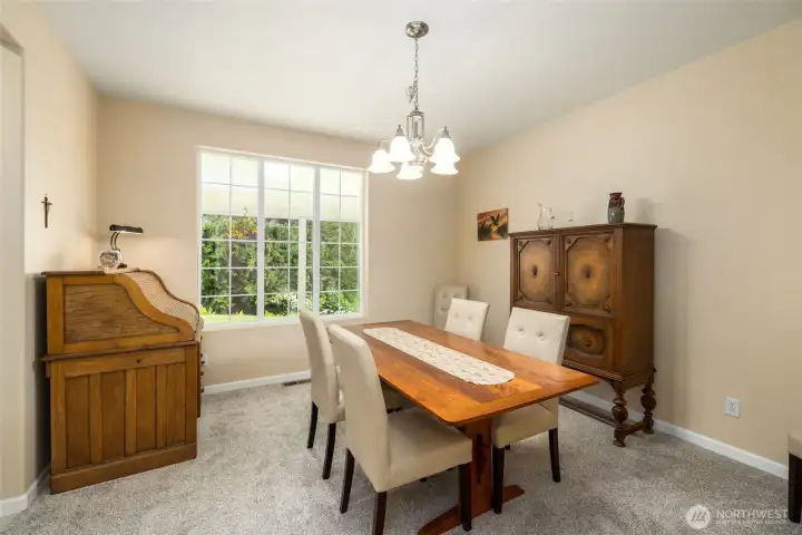 Formal dining area.