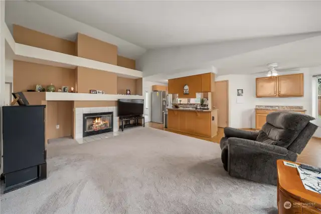Bonus room is as large as it looks! Cozy gas fireplace will heat up the whole house.