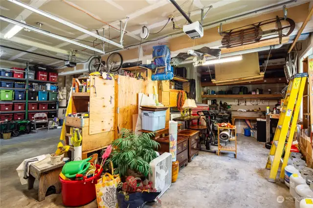Main Floor 3-Bay Garage is 1,008sqft w/ insulation, sink and built-in storage~