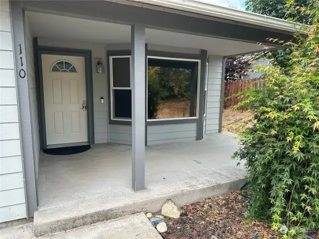 Covered front patio