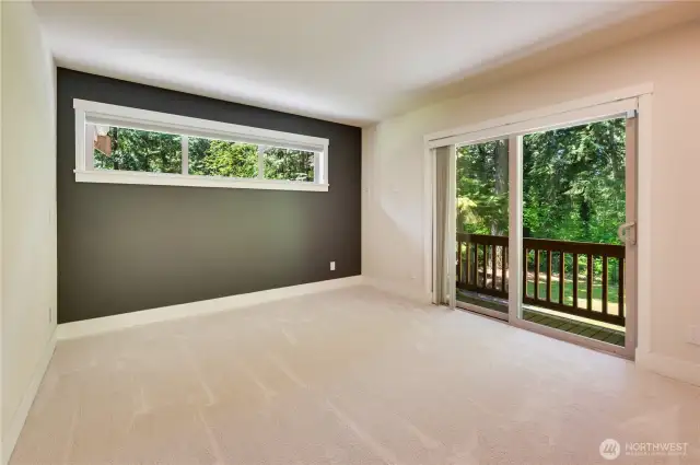 A sweet deck off of one of the 4 upstairs bedrooms.