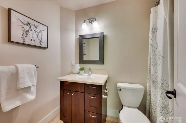Ensuite full bathroom upstairs.