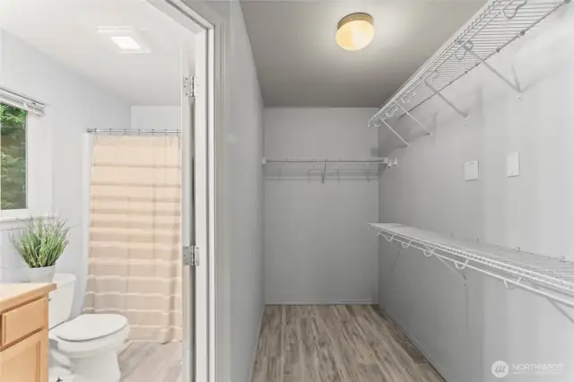 Walk-in closet space