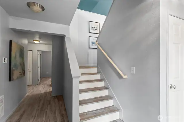 Entry way to #4 - two bedrooms on the main