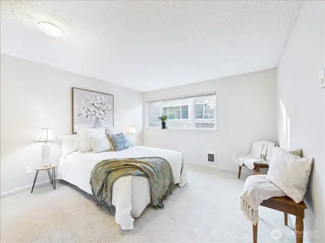 The oversized primary bedroom allow you to make this a retreat where you can let the stress of the day melt away. Room for a sitting area should you so desire.