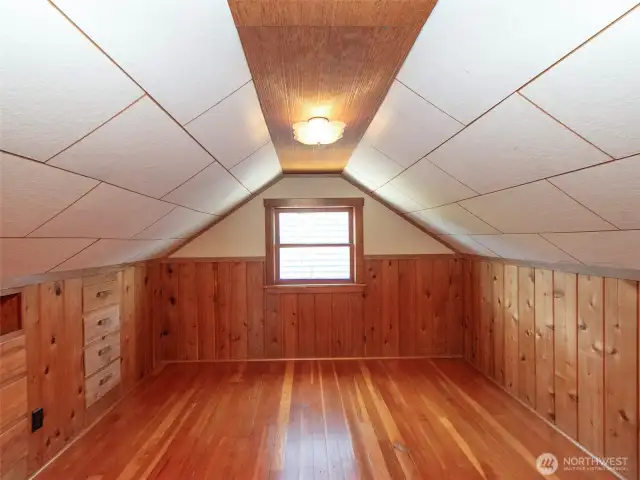 Upstairs Bedroom with Original Built-Ins