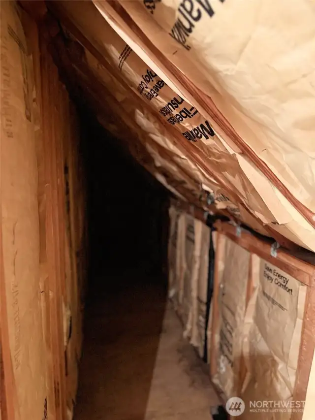 Sealed attic space.