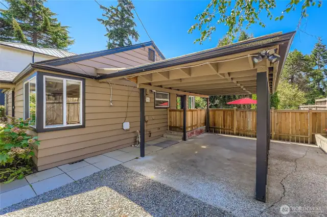 Carport parking plus more parking space for you or for visitors.