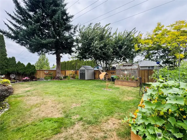 Lots of room for entertaining and gardening