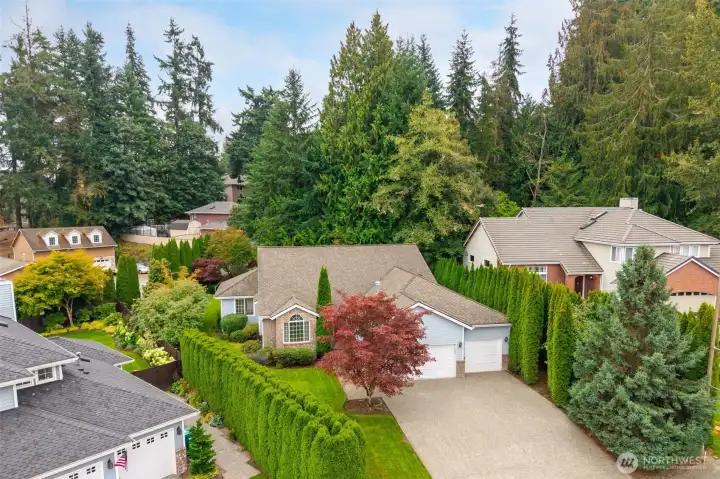 Nice 3 car garage with plenty of driveway parking