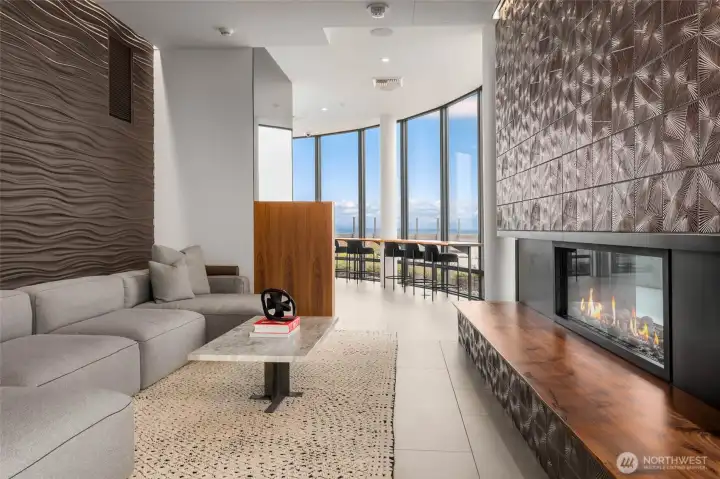 Indoor/outdoor fireplaces