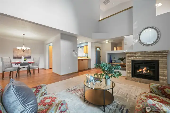 Convenient open floor plan on main level, with new LVP flooring and pet friendly carpet!