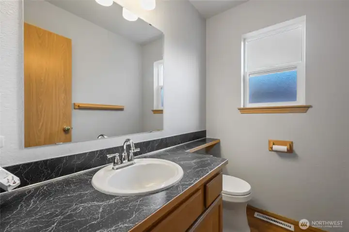 Powder room on main level ...