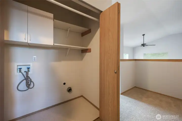 Laundry area on upper level ...