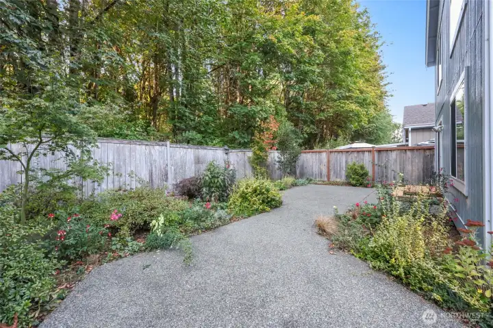 Back yard fully fenced.