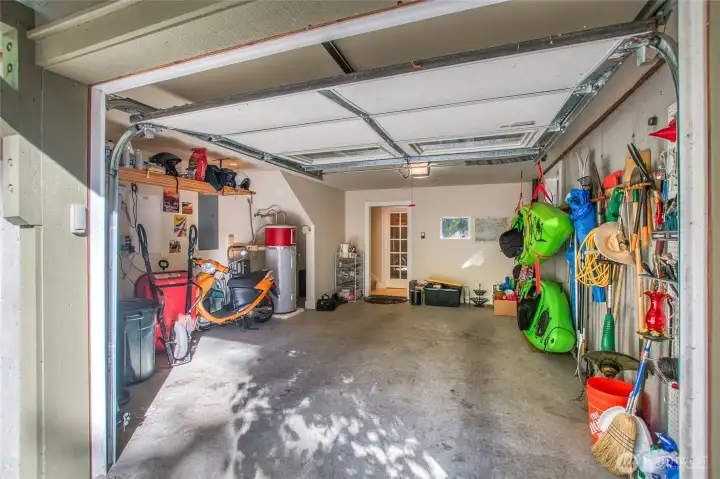 Plenty of storage here in the garage!