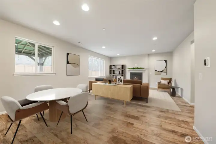Family Room / Dining Area (Virtually Staged)