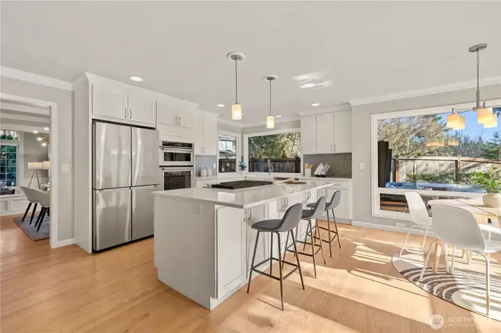Nicely remodeled, with high-end appliances and an open concept floor plan