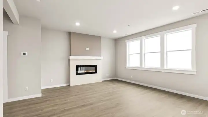 Plasma TV pre-wire w/ HDMI cable at great room, Home automation package includes deadbolt door lock, programmable thermostat, smart switches, video doorbell and smart speaker.