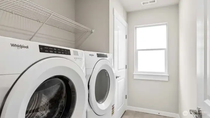 Spacious laundry room, washer & dryer are an option to add!