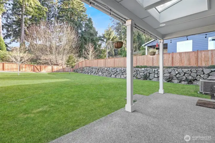 Enjoy the spacious backyard! *grass is enhanced*