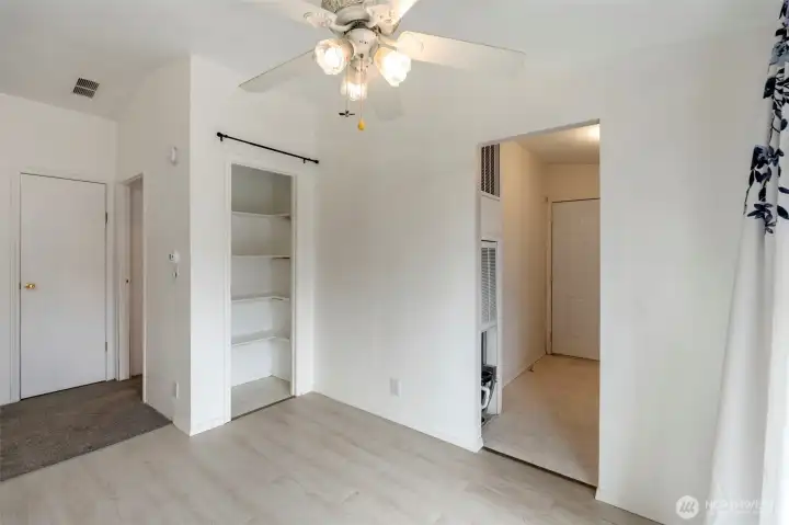 Extra storage in the dining area