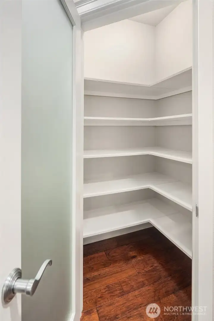 An actual pantry that serves a 5 bedroom home.