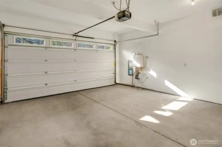 Clean & large garage. Recently serviced furnace.