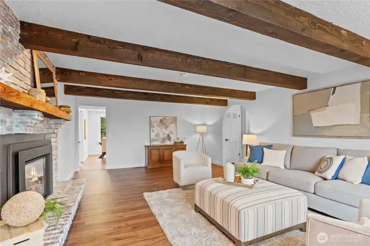 Another look to the kitchen shows just how generous this space is