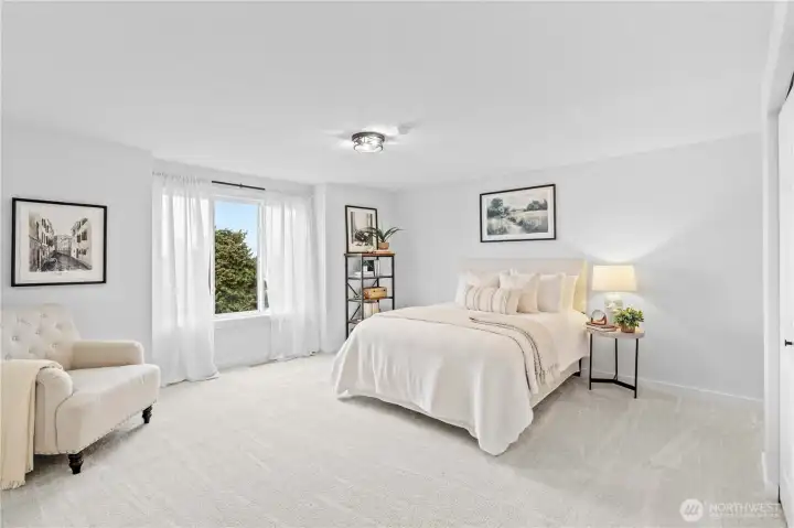 Bedroom 2 is also oversized and views to the water!