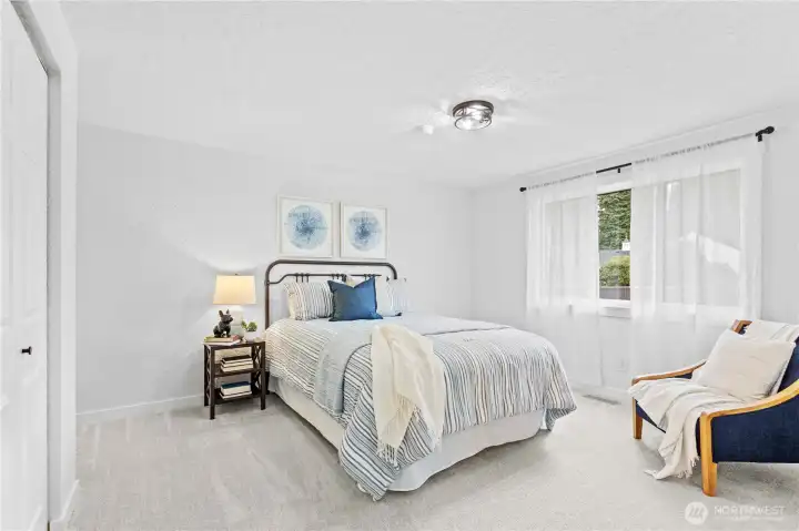 Bedroom 4 is generous in its space as well.  Room for all the furniture!