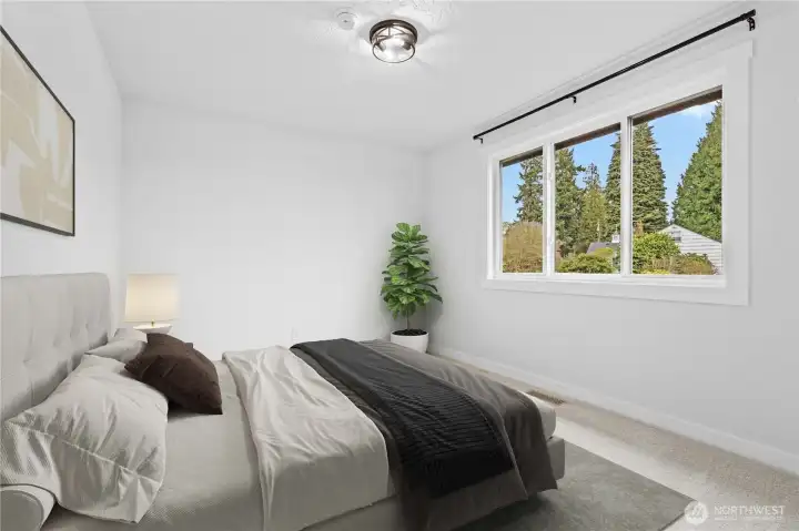 Virtually staged, this room make bedroom 5!