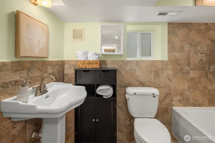 Lower level full bath