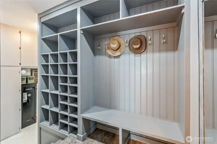 mudroom entry through garage