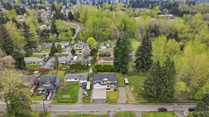 Set on a flat, usable ¼+ acre lot on a quiet street.