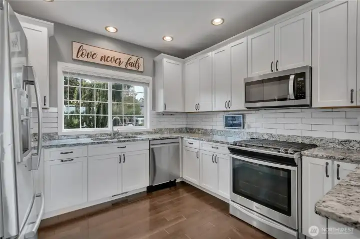 Bright open concept kitchen
