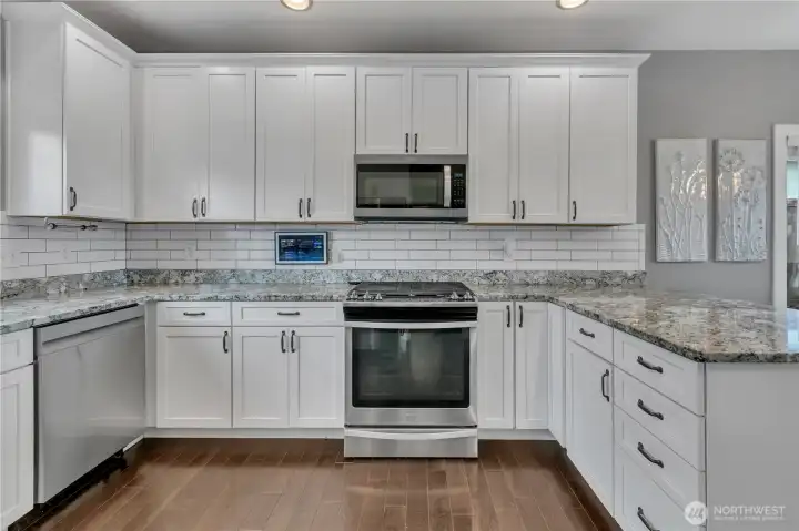 Light filled kitchen with plenty of cabinet space