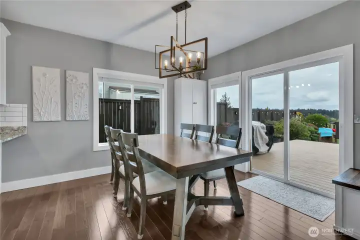 Dining area with a view!