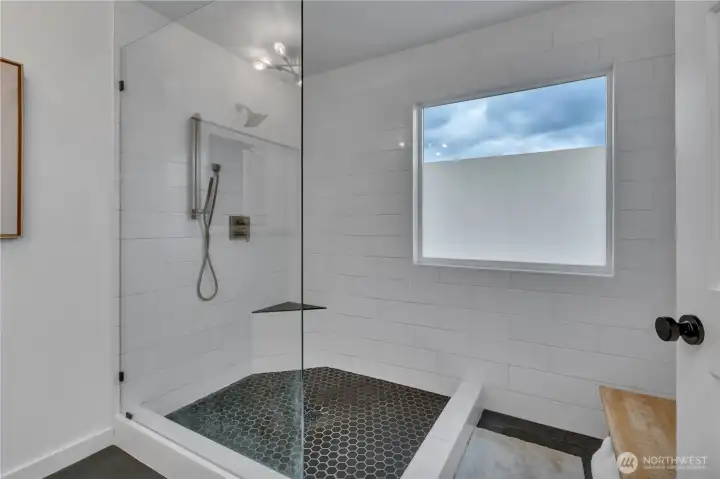 Large walk in shower