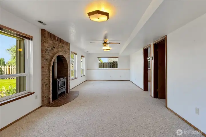 Lower level rec room