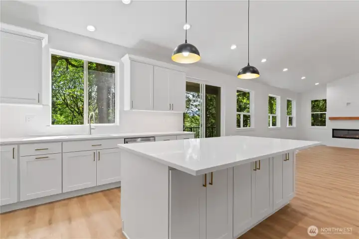 Soft close kitchen cabinet