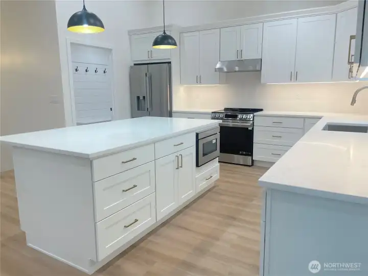 Door from kitchen to pantry and garage Door from kitchen to pantry and garage