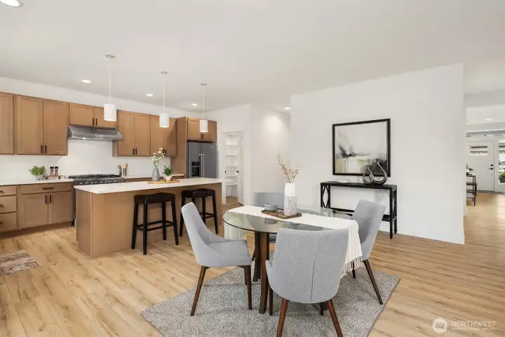 *Interior photos are from model home - Same floorplan, mirrored. **Kitchen cabinets are a dark wood in this Lot.