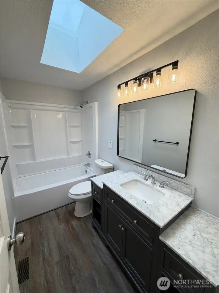 Skylight brings in natural light
