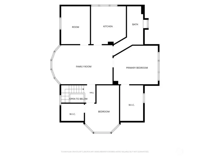 Upstairs floor layout Upstairs floor layout
