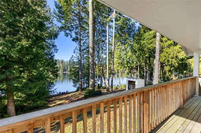 Western facing deck conveniently located off of the kitchen to catch the sunsets with your favorite beverage